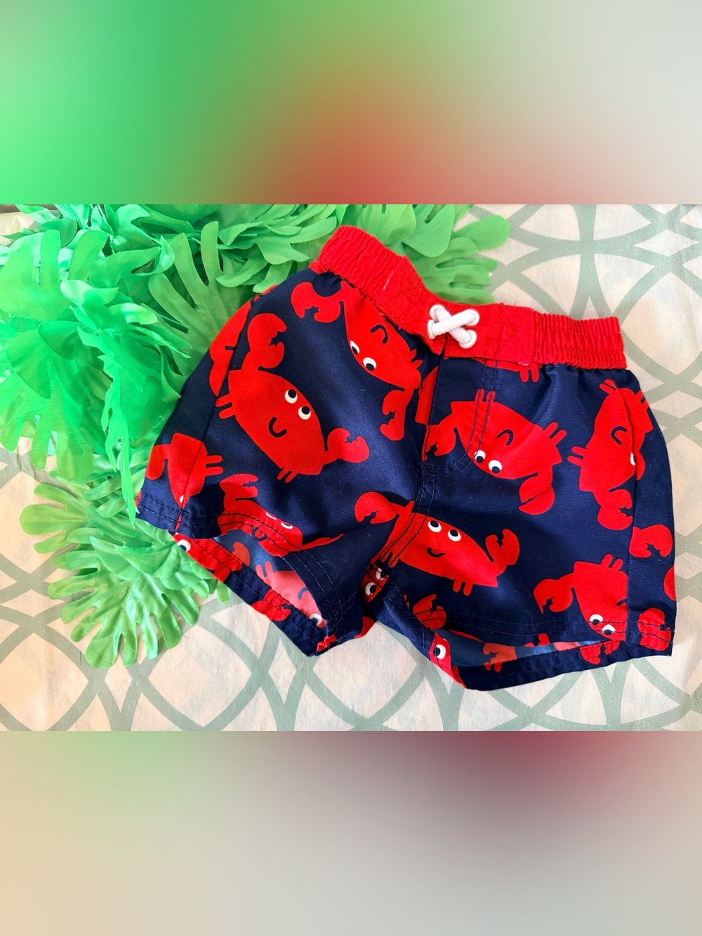 10/$25 • Carters Child Of Mine Crab Print Swim Shorts